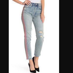 BLANKNYC The Rivington Red Side Stripe Jeans NWOT EB
